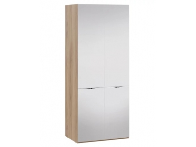 Шкаф для одежды Глосс (ТриЯ) с 2 зеркальными дверями Яблоня Беллуно